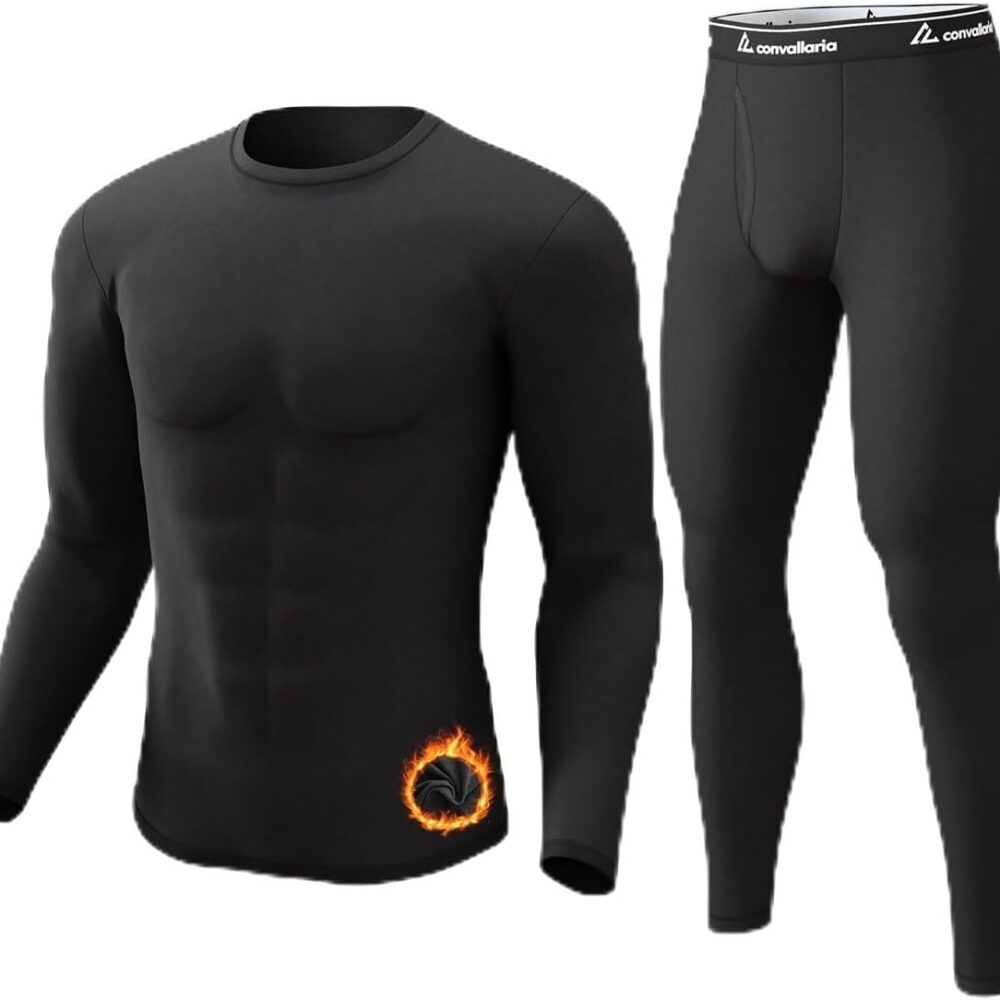 Thermal Underwear for Women Long Johns Set Fleece Lined Winter Cold Weather